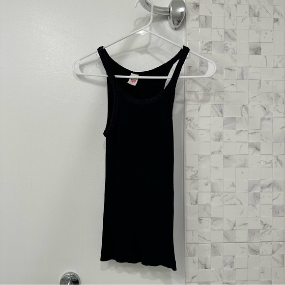 RE/DONE X Hanes Ribbed Cotton Jersey Tank Size S - Picture 5 of 7